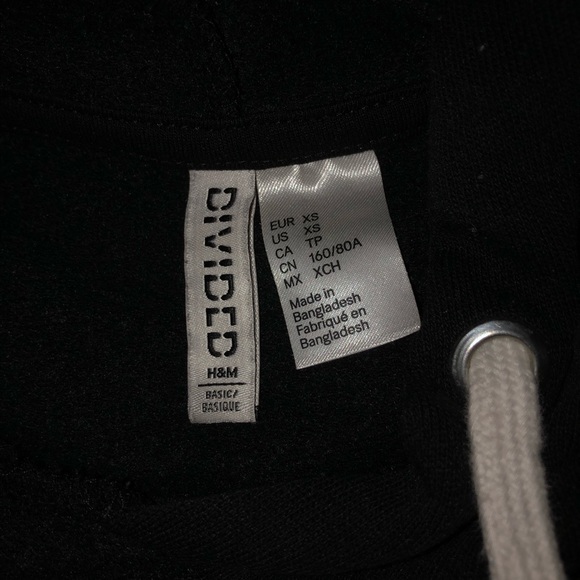 Black H&M Cropped Hoodie - Picture 3 of 3